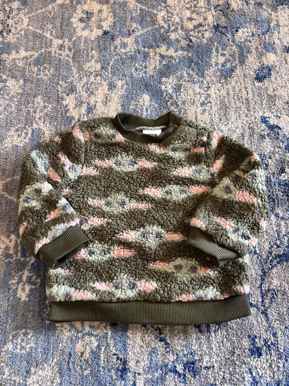 Star Wars The Mandalorian Grogu Sherpa Sweatshirt Size 12M